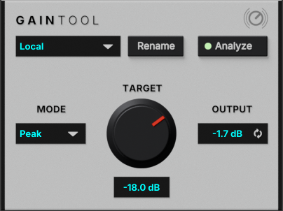 GainTool Plugin